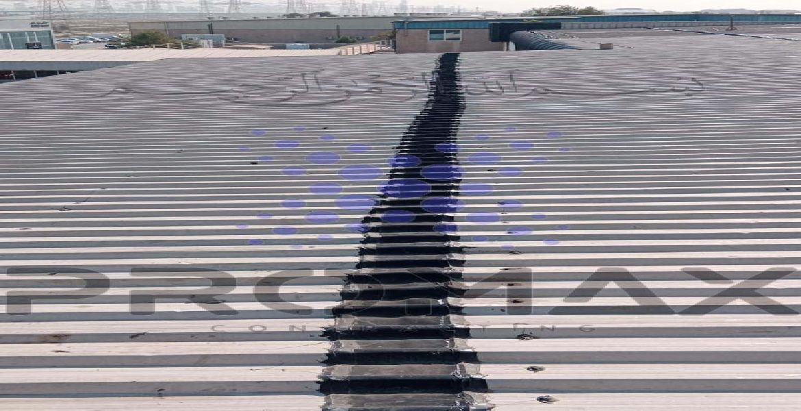 Hira Industries - metal roof waterproofing project by Promax in Dubai, UAE